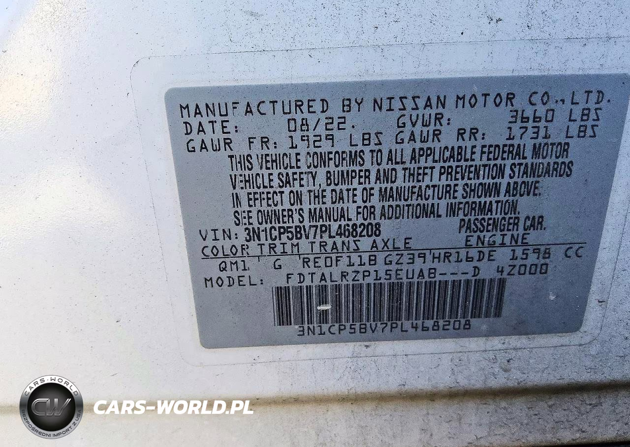 2023 Nissan Kicks S VIN:3N1CP5BV7PL468208 - 12