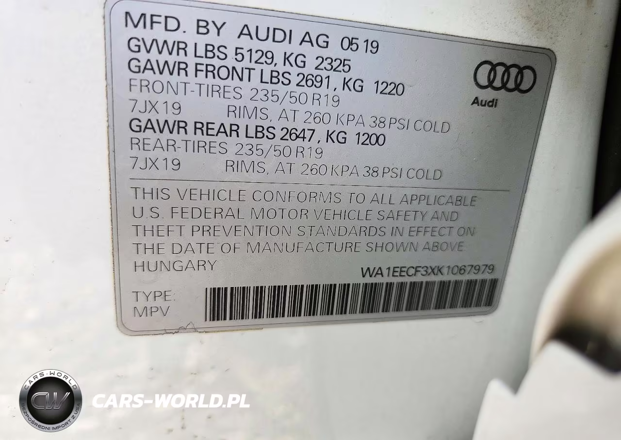 2019 Audi Q3 Premium Plus S-Line VIN:WA1EECF3XK1067979 - 13