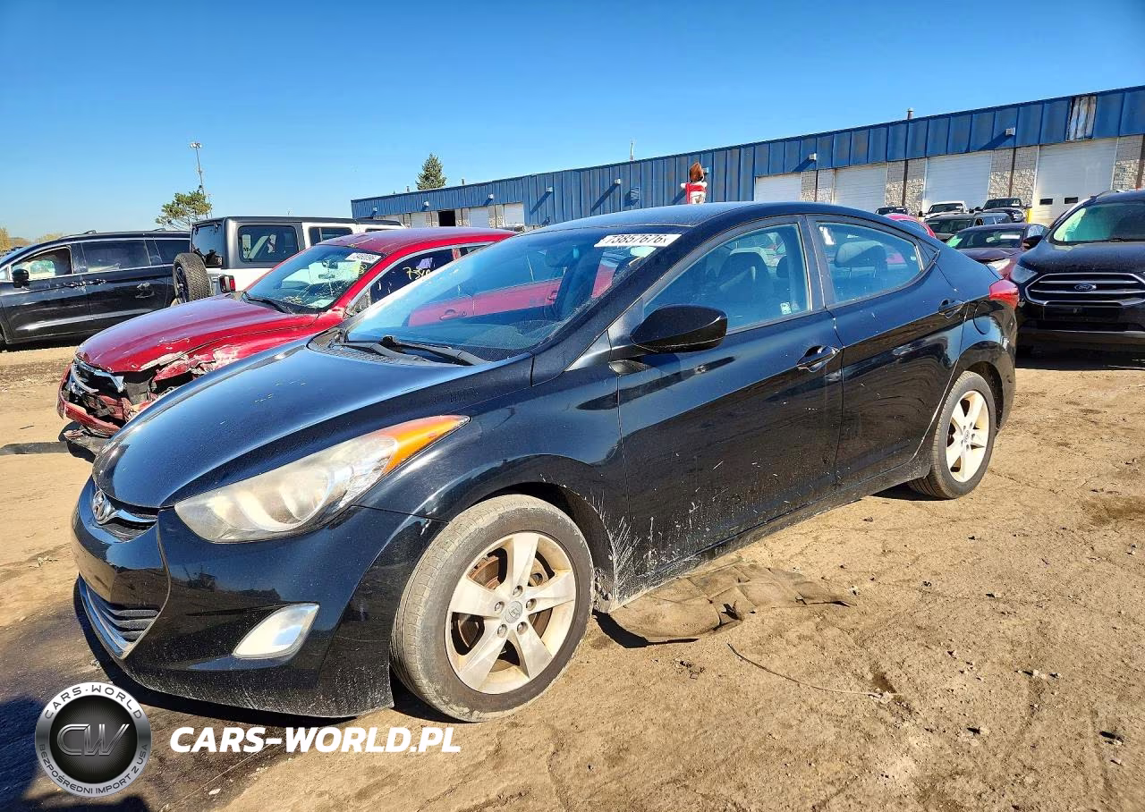 2012 Hyundai Elantra Gls VIN:KMHDH4AE7CU277796 - 1