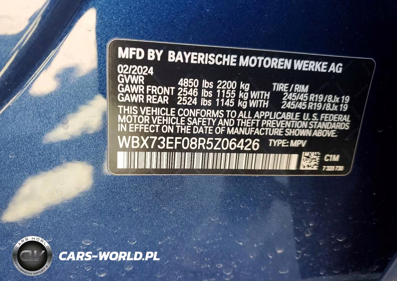 2024 BMW X1 xDrive28I VIN:WBX73EF08R5Z06426 - 13