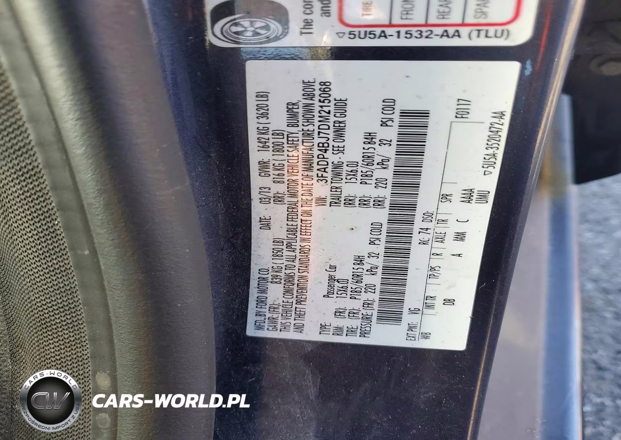 2013 Ford Fiesta Se VIN:3FADP4BJ7DM215068 - 12