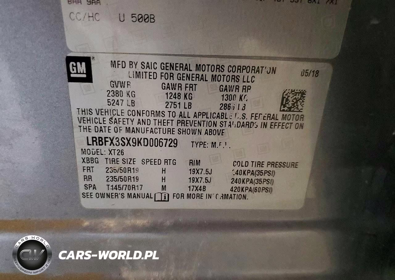 2019 Buick Envision Premium VIN:LRBFX3SX9KD006729 - 13