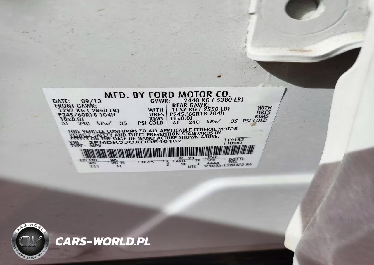 2013 Ford Edge Sel VIN:2FMDK3JCXDBE10102 - 13