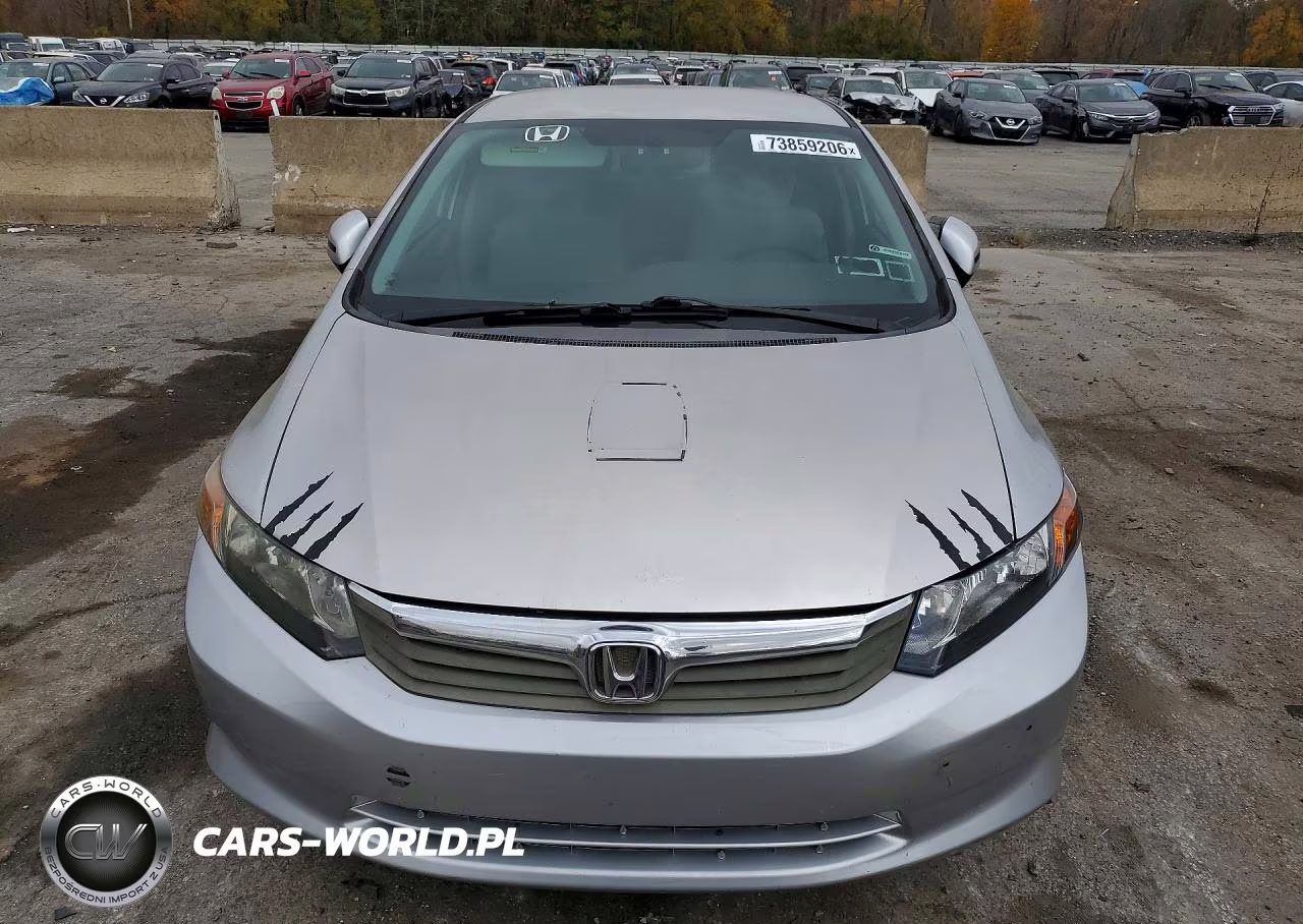 2012 Honda Civic Lx VIN:2HGFB2F59CH318106 - 5