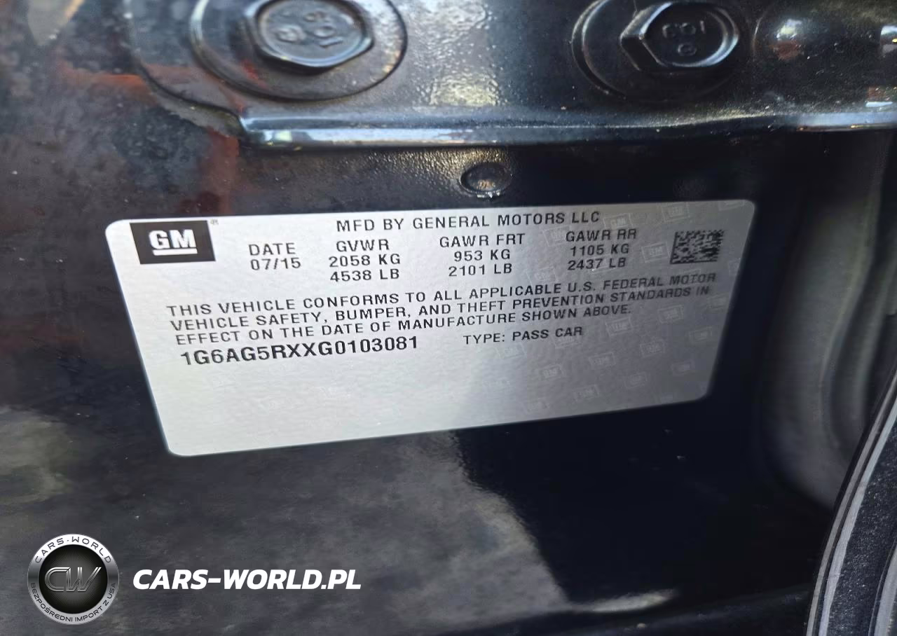 2016 Cadillac Ats VIN:1G6AG5RXXG0103081 - 12