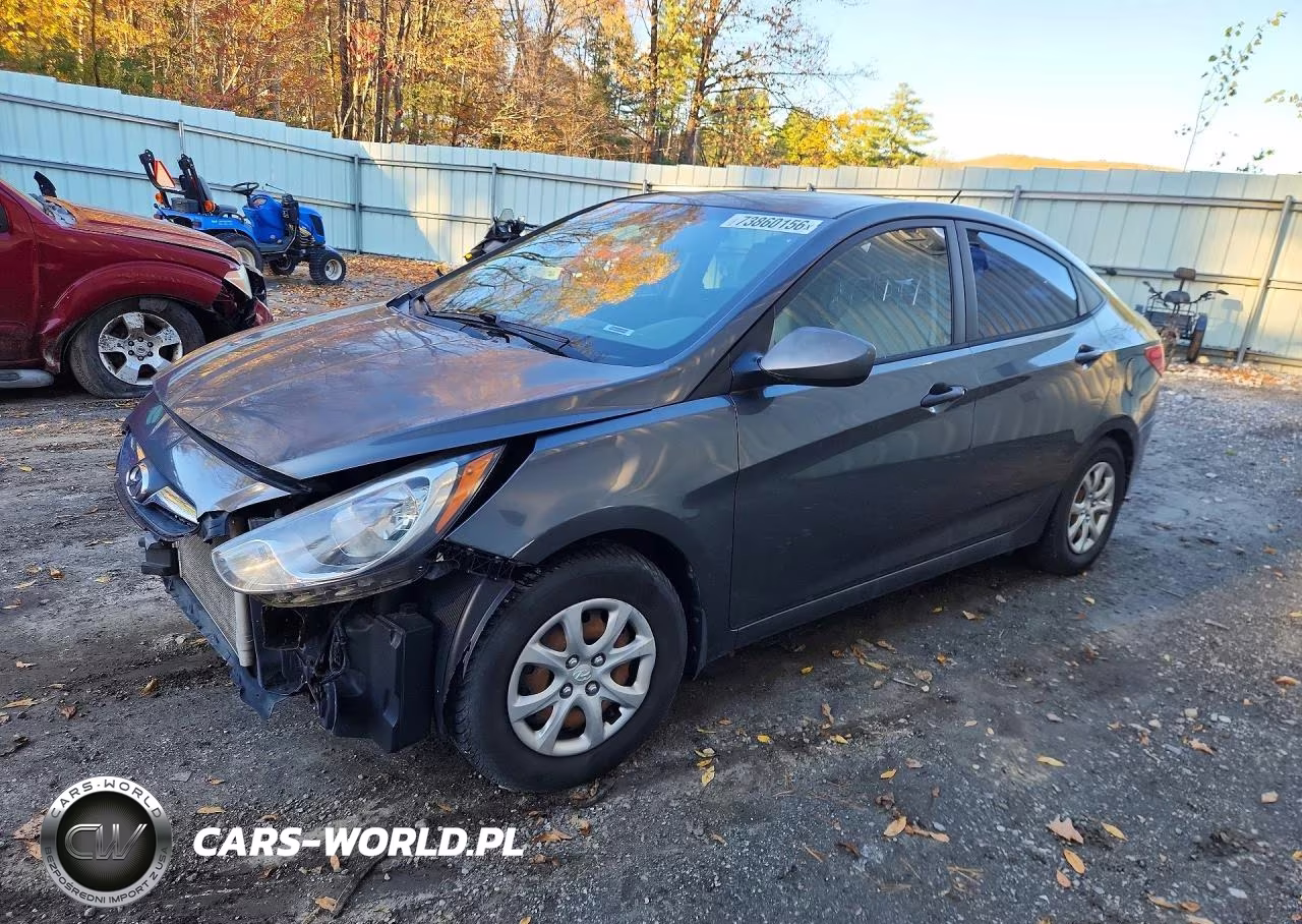2013 Hyundai Accent Gls VIN:KMHCT4AE9DU302841 - 1