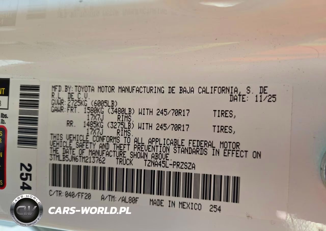 2026 Toyota Tacoma Sr5 VIN:3TMLB5JN6TM213762 - 12