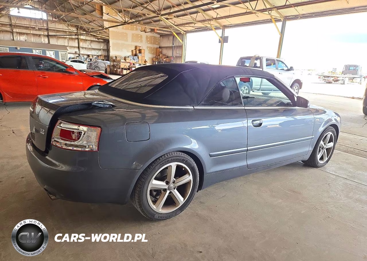 2007 Audi A4 3.2 Cabriolet Quattro VIN:WAUDH48H47K022395 - 3