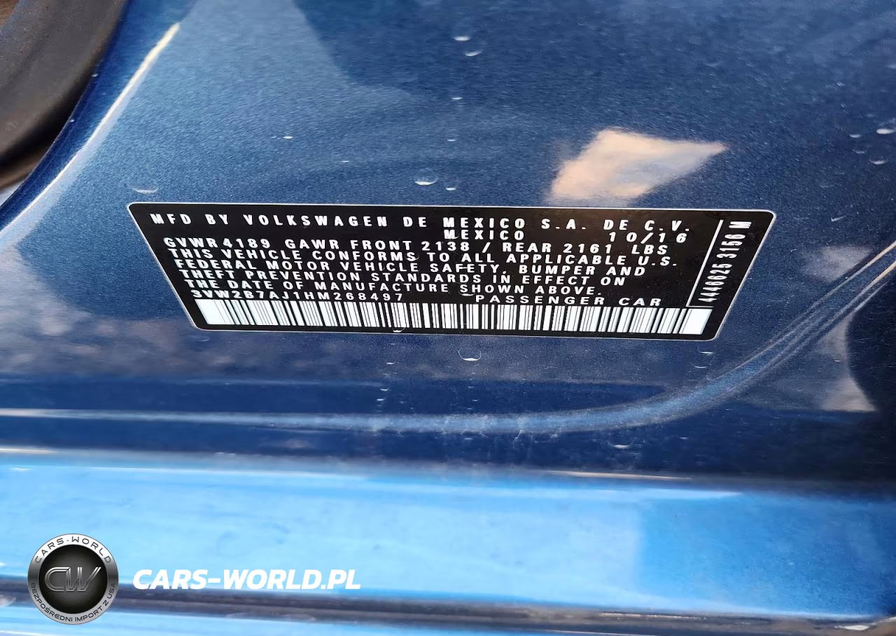 2017 Volkswagen Jetta S VIN:3VW2B7AJ1HM268497 - 12