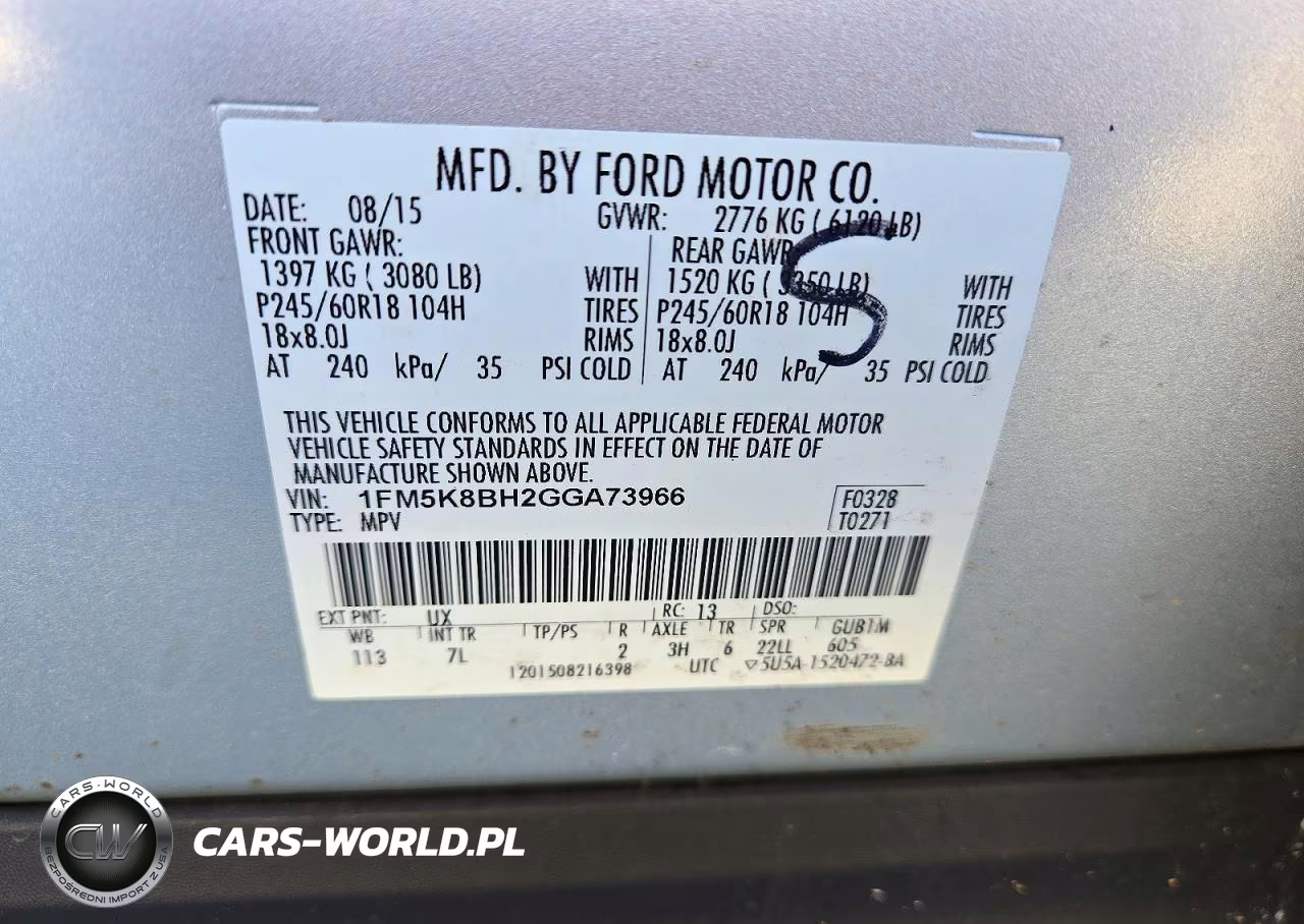 2016 Ford Explorer VIN:1FM5K8BH2GGA73966 - 14