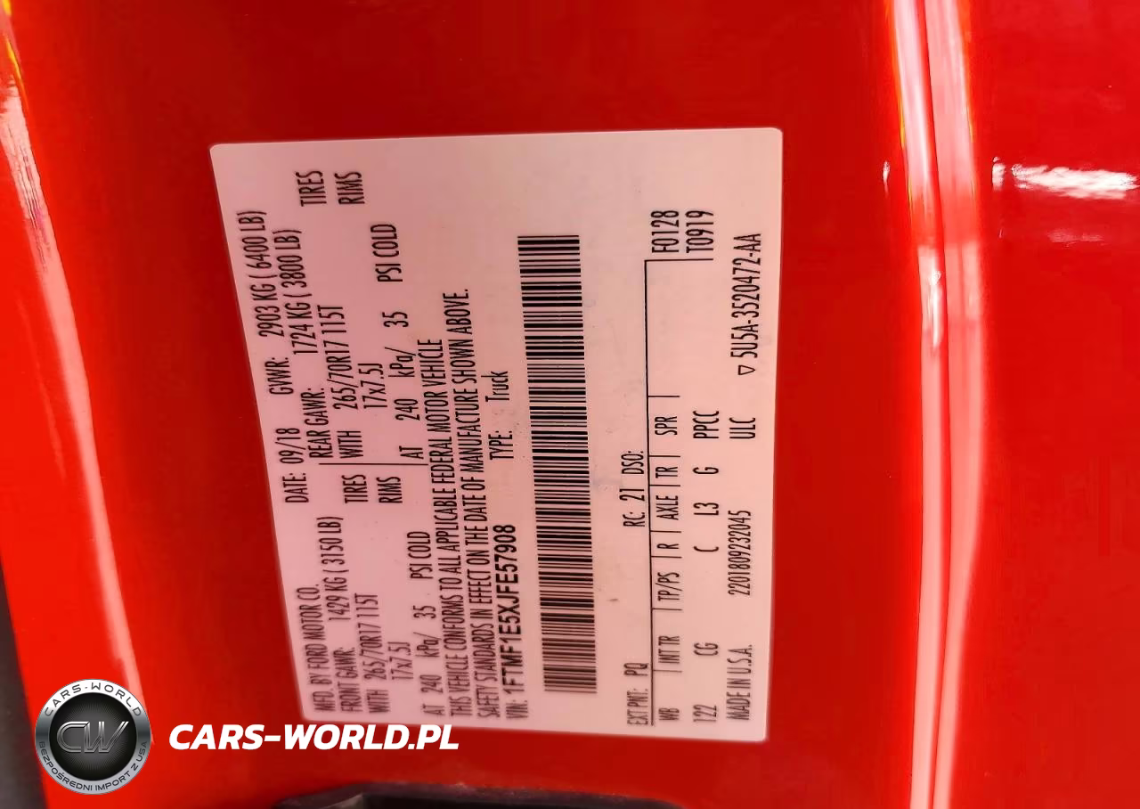2018 Ford F150 VIN:1FTMF1E5XJFE57908 - 12