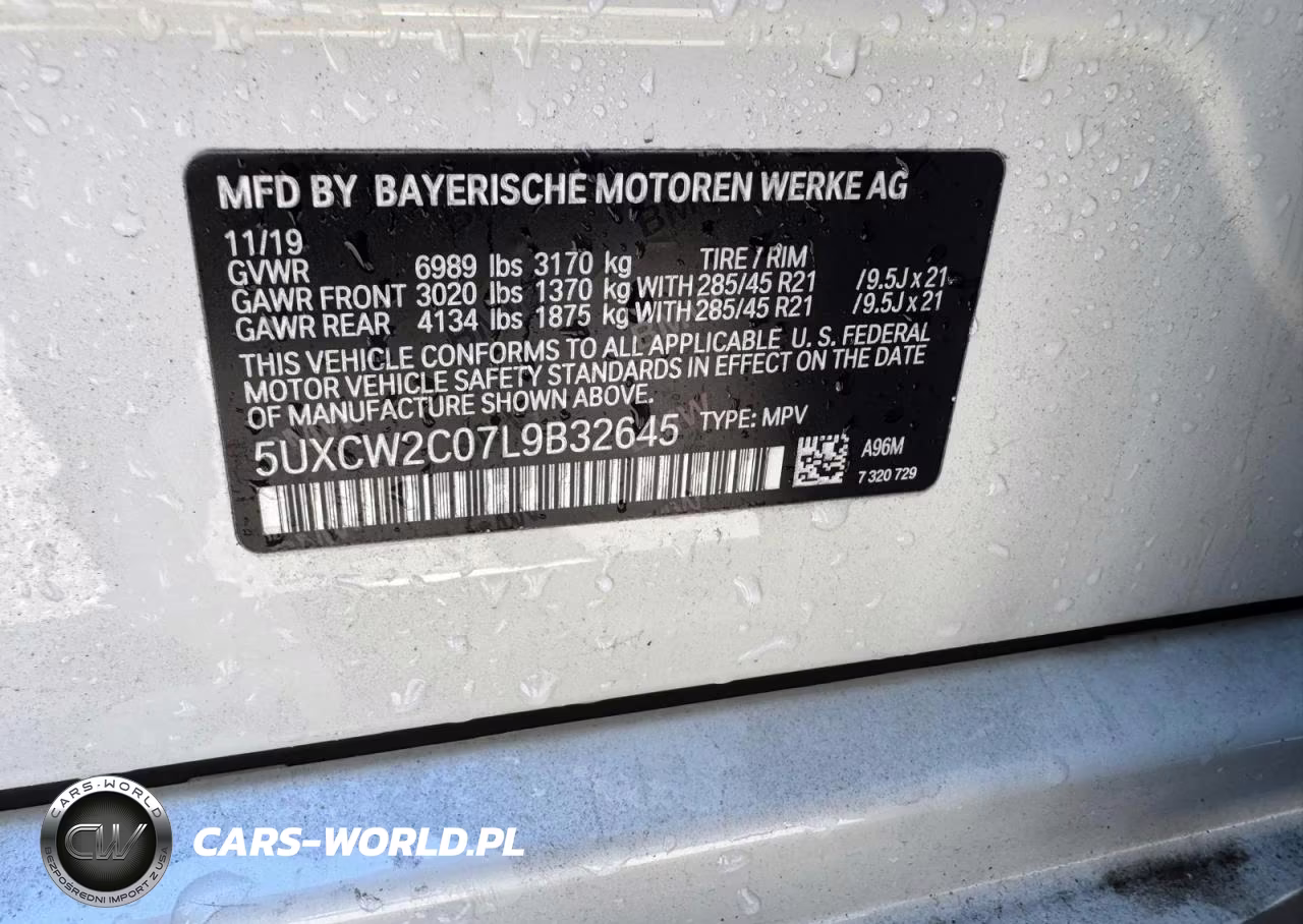 2020 BMW X7 xDrive40I VIN:5UXCW2C07L9B32645 - 14