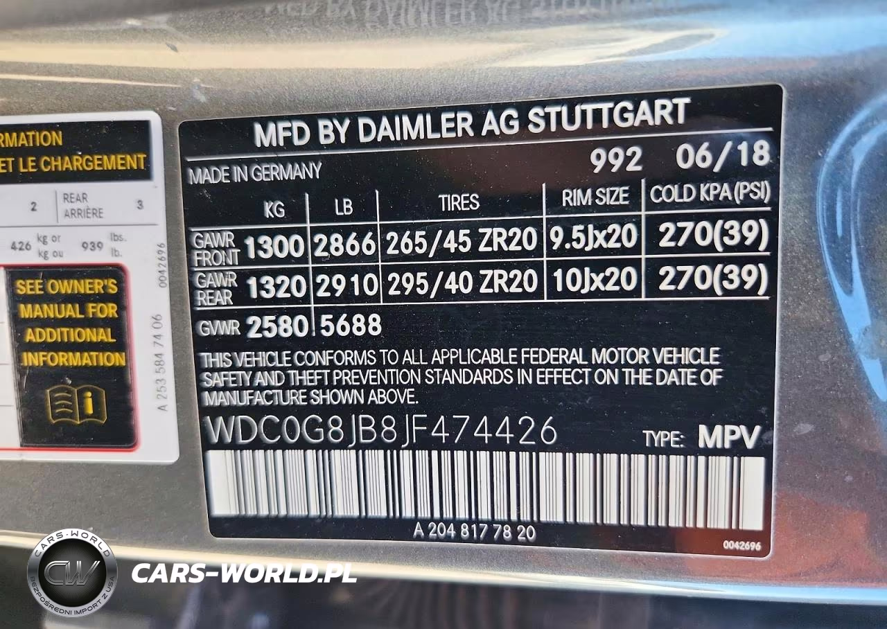 2018 Mercedes-Benz Glc 63 4Matic Amg VIN:WDC0G8JB8JF474426 - 14