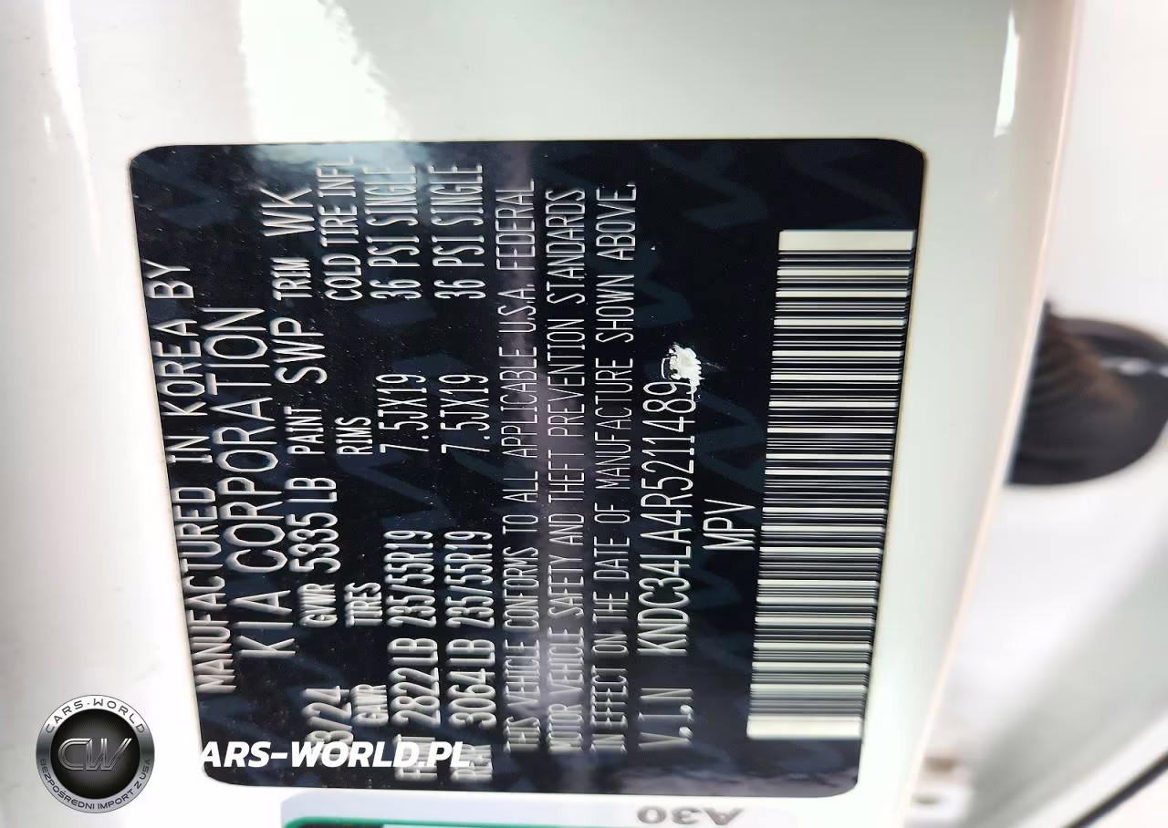 2024 Kia Ev6 Wind VIN:KNDC34LA4R5211489 - 13