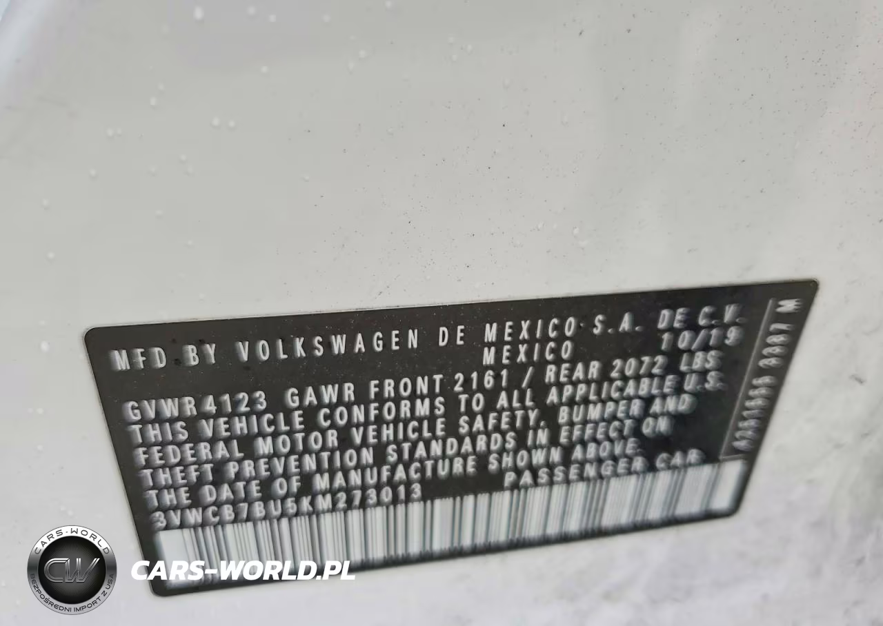 2019 Volkswagen Jetta S VIN:3VWCB7BU5KM273013 - 12