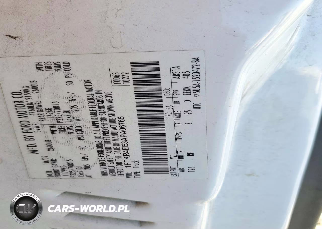 2010 Ford Ranger Super Cab VIN:1FTKR4EE3APA06765 - 12
