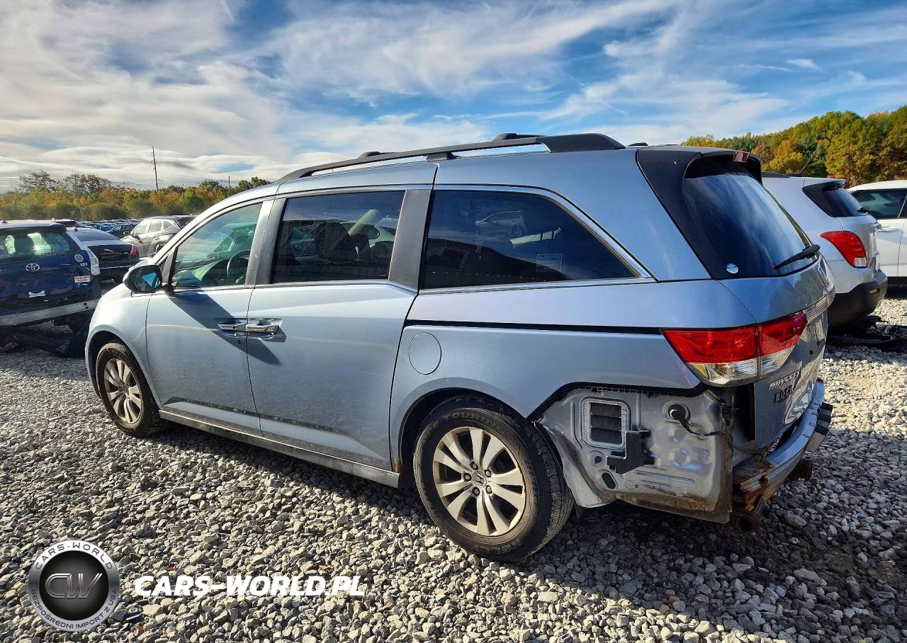 2014 Honda Odyssey Exl VIN:5FNRL5H60EB072443 - 2