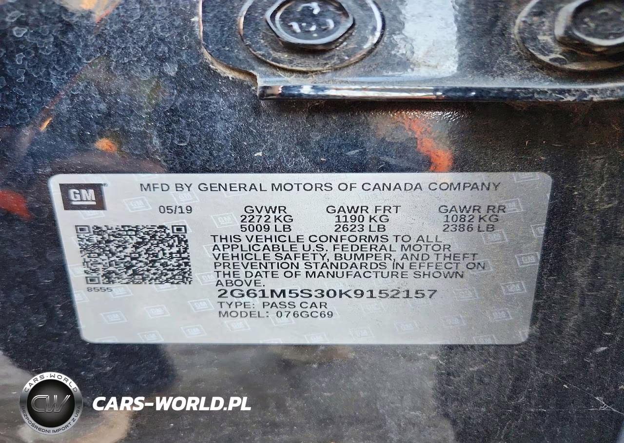 2019 Cadillac Xts Luxury VIN:2G61M5S30K9152157 - 12