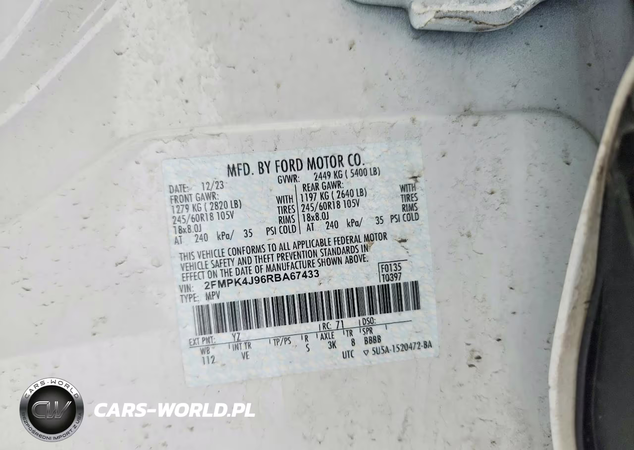 2024 Ford Edge Sel VIN:2FMPK4J96RBA67433 - 13