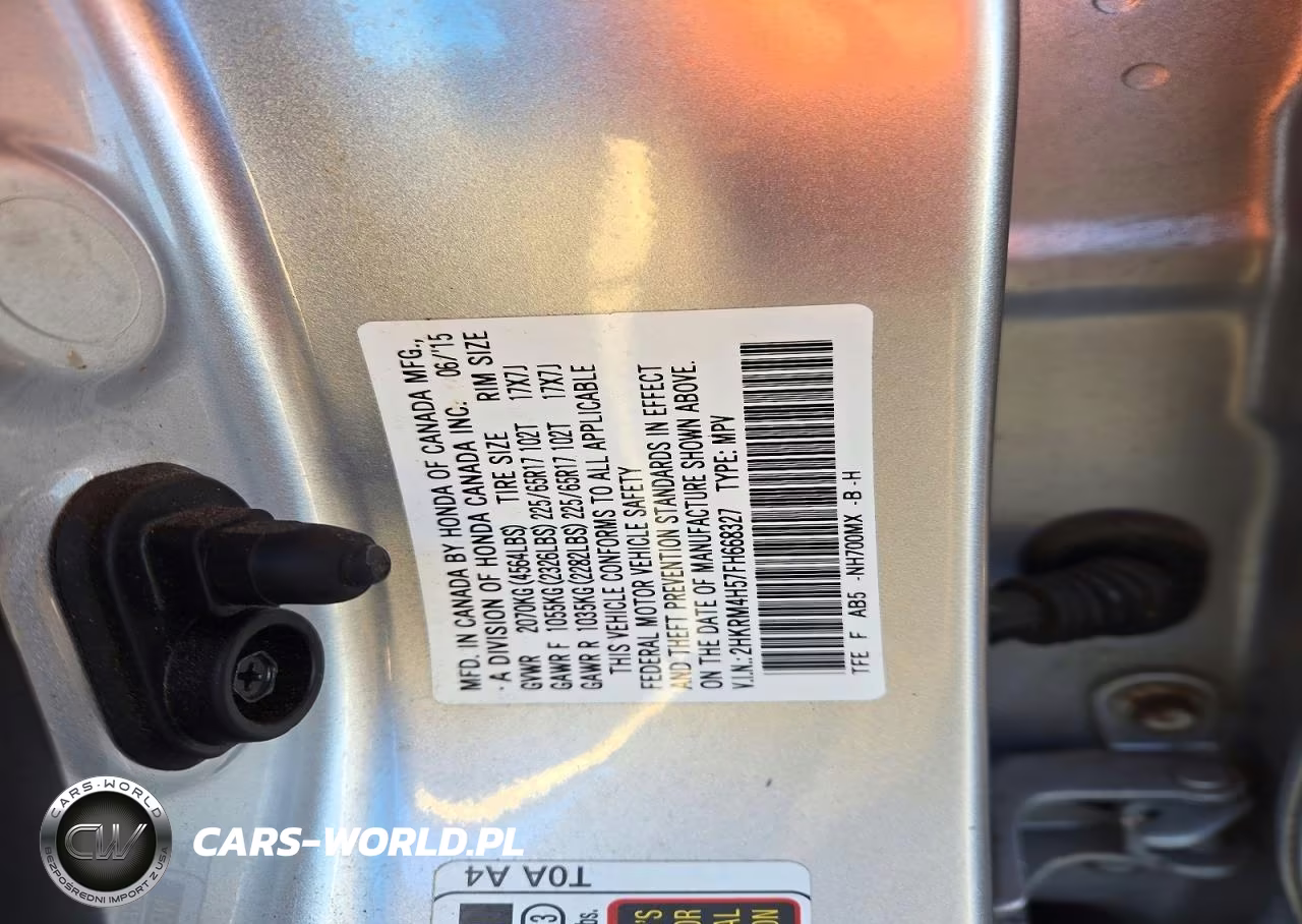 2015 Honda Cr-V Ex VIN:2HKRM4H57FH668327 - 12