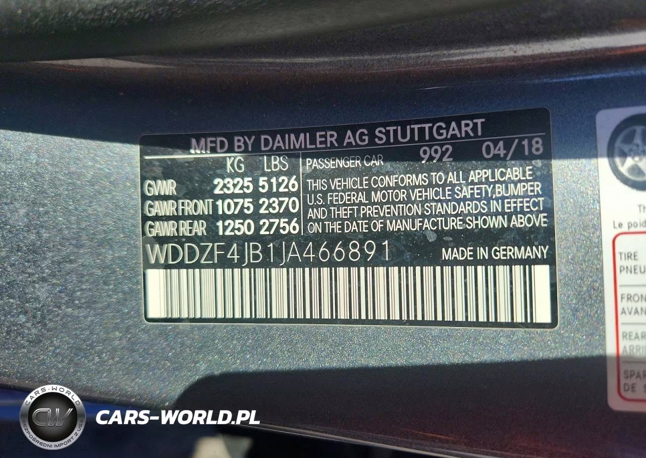 2018 Mercedes-Benz E 300 VIN:WDDZF4JB1JA466891 - 12
