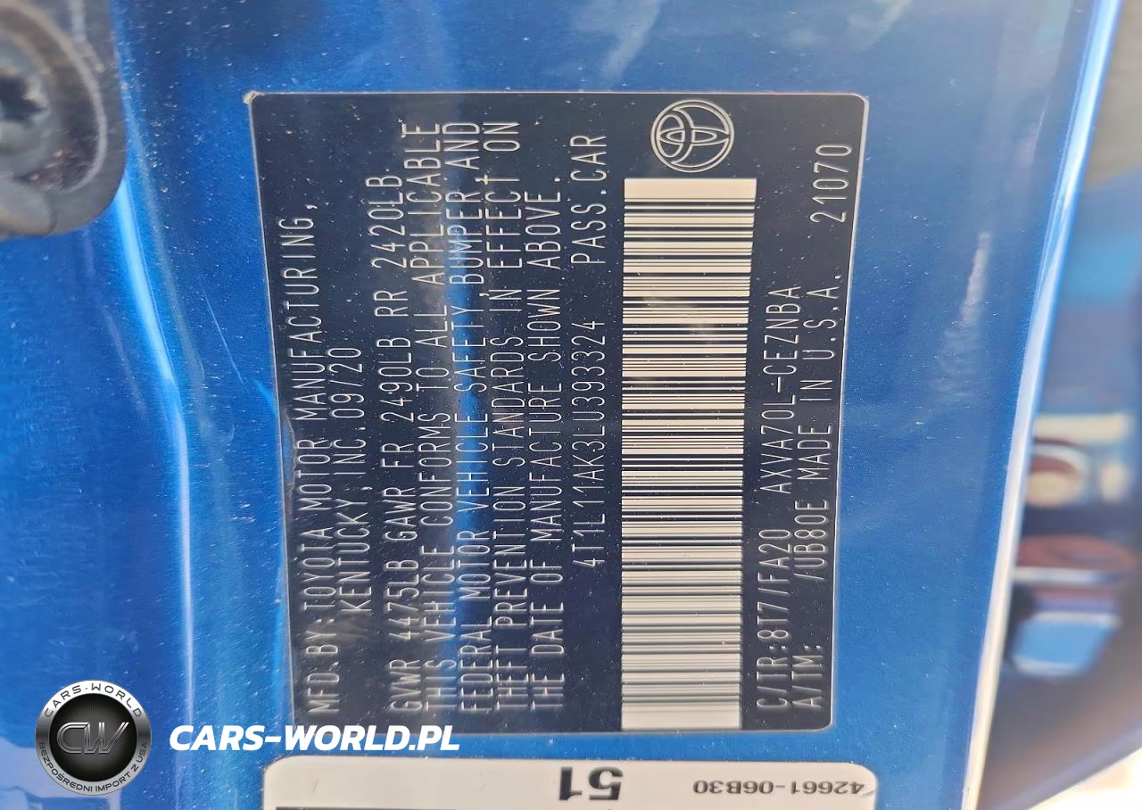 2020 Toyota Camry VIN:4T1L11AK3LU393324 - 13
