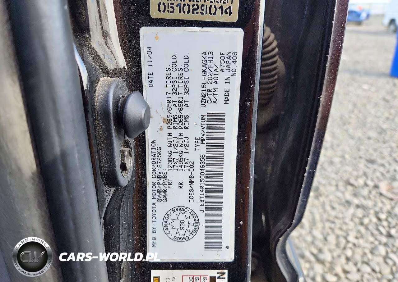 2005 Toyota 4Runner Sr5 VIN:JTEBT14R150046356 - 13
