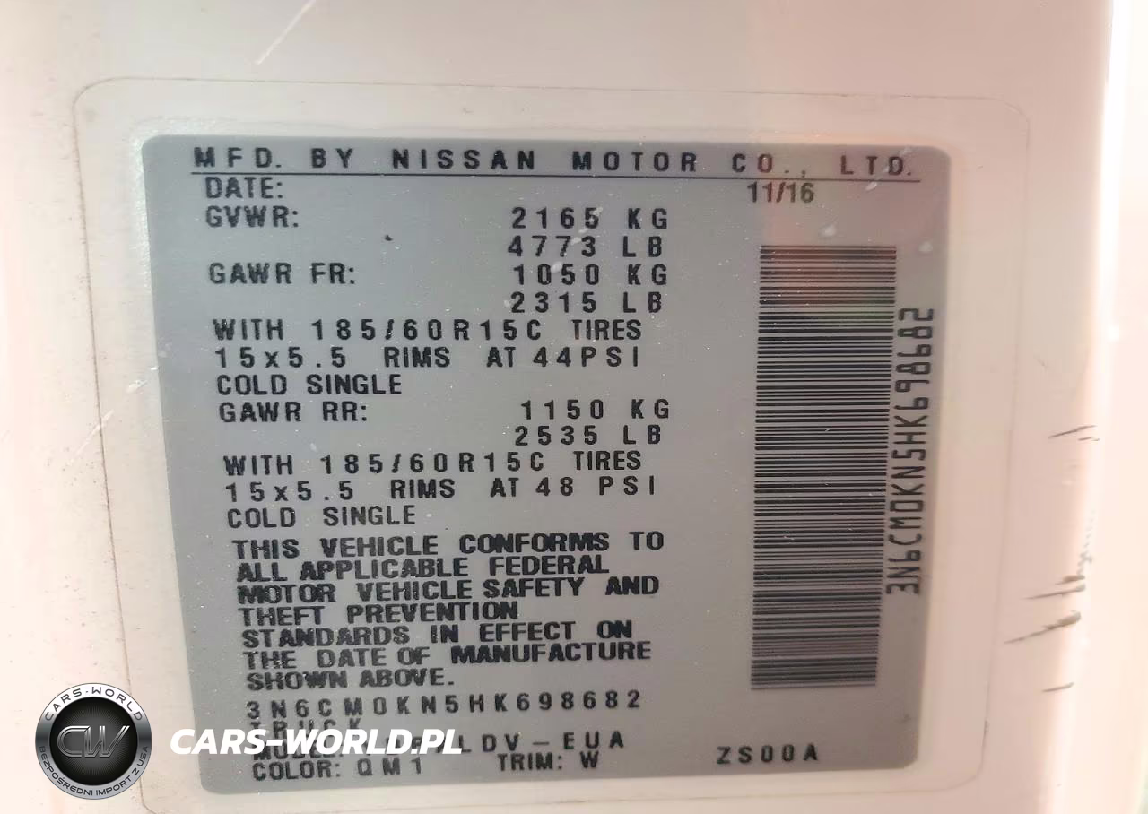 2017 Nissan Nv200 S VIN:3N6CM0KN5HK698682 - 13