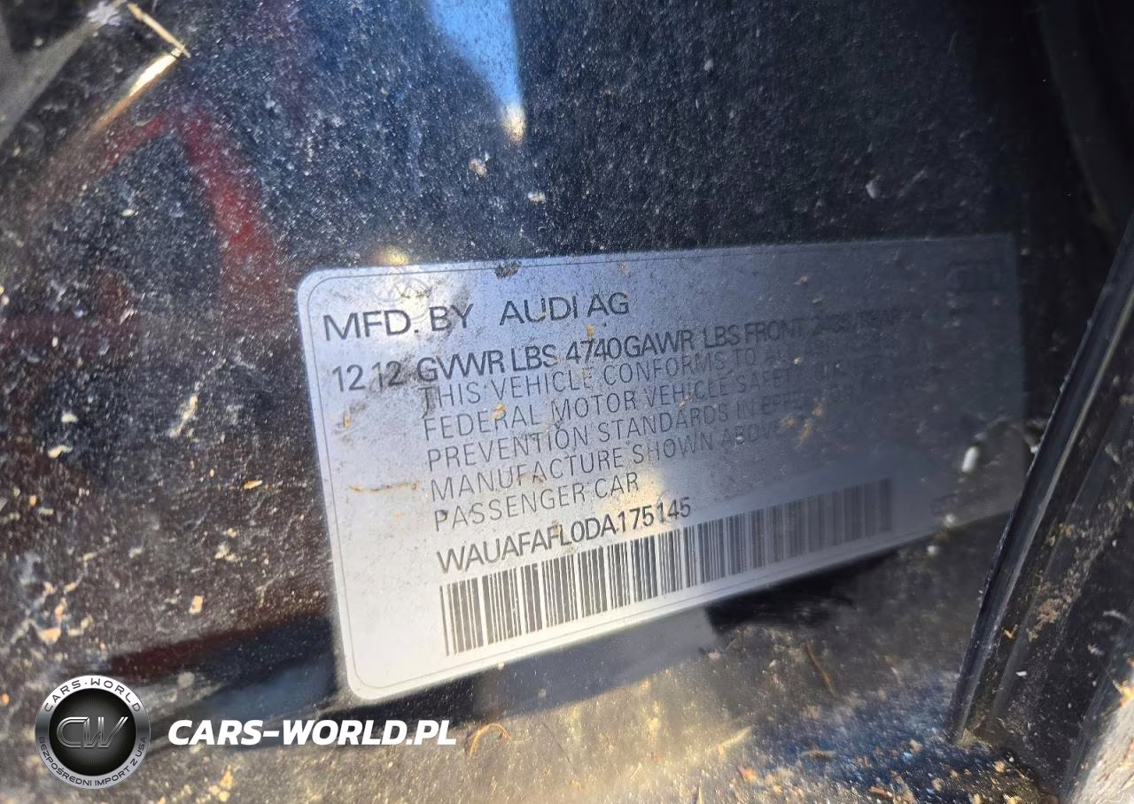 2013 Audi A4 Premium VIN:WAUAFAFL0DA175145 - 12
