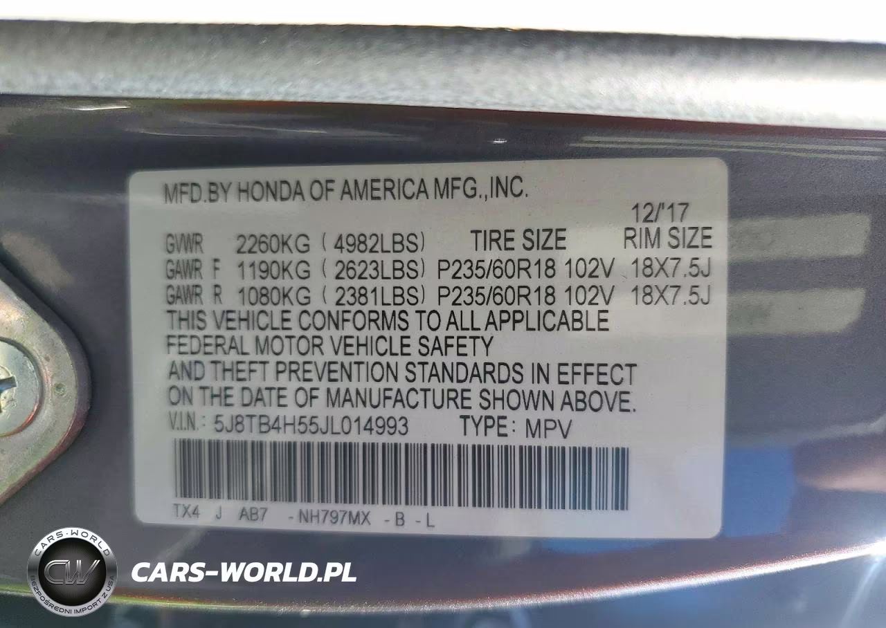 2018 Acura Rdx Technology VIN:5J8TB4H55JL014993 - 13