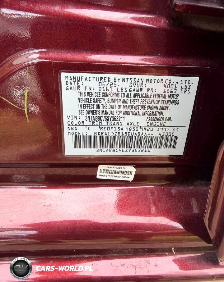 2025 Nissan Sentra Sv VIN:3N1AB8CV6SY363211 - 10