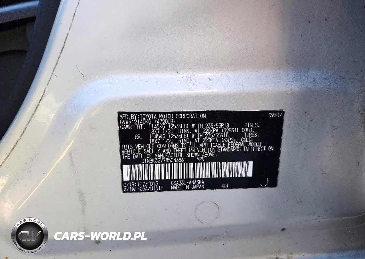 2008 Toyota Rav4 Sport VIN:JTMBK32V785043861 - 13