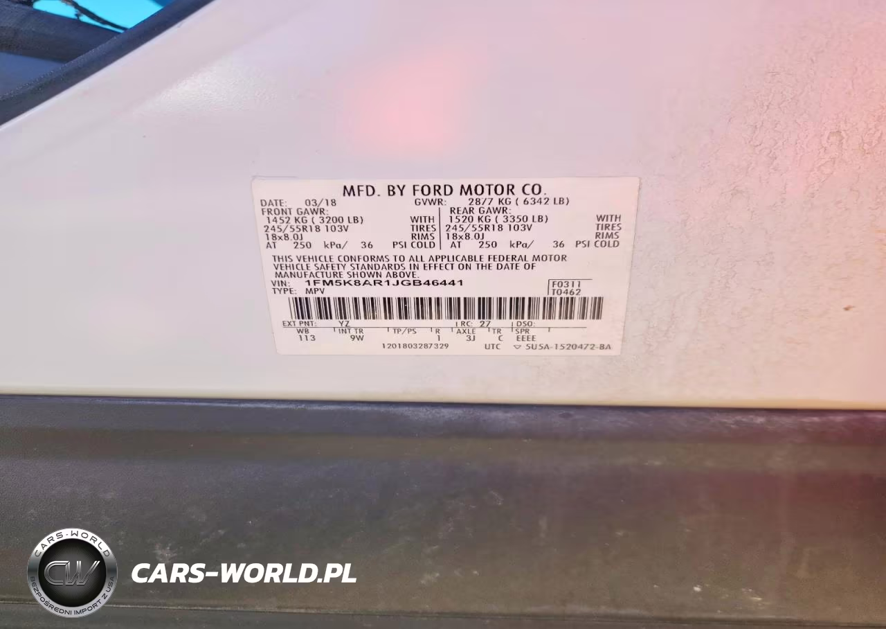 2018 Ford Explorer Police Interceptor VIN:1FM5K8AR1JGB46441 - 13