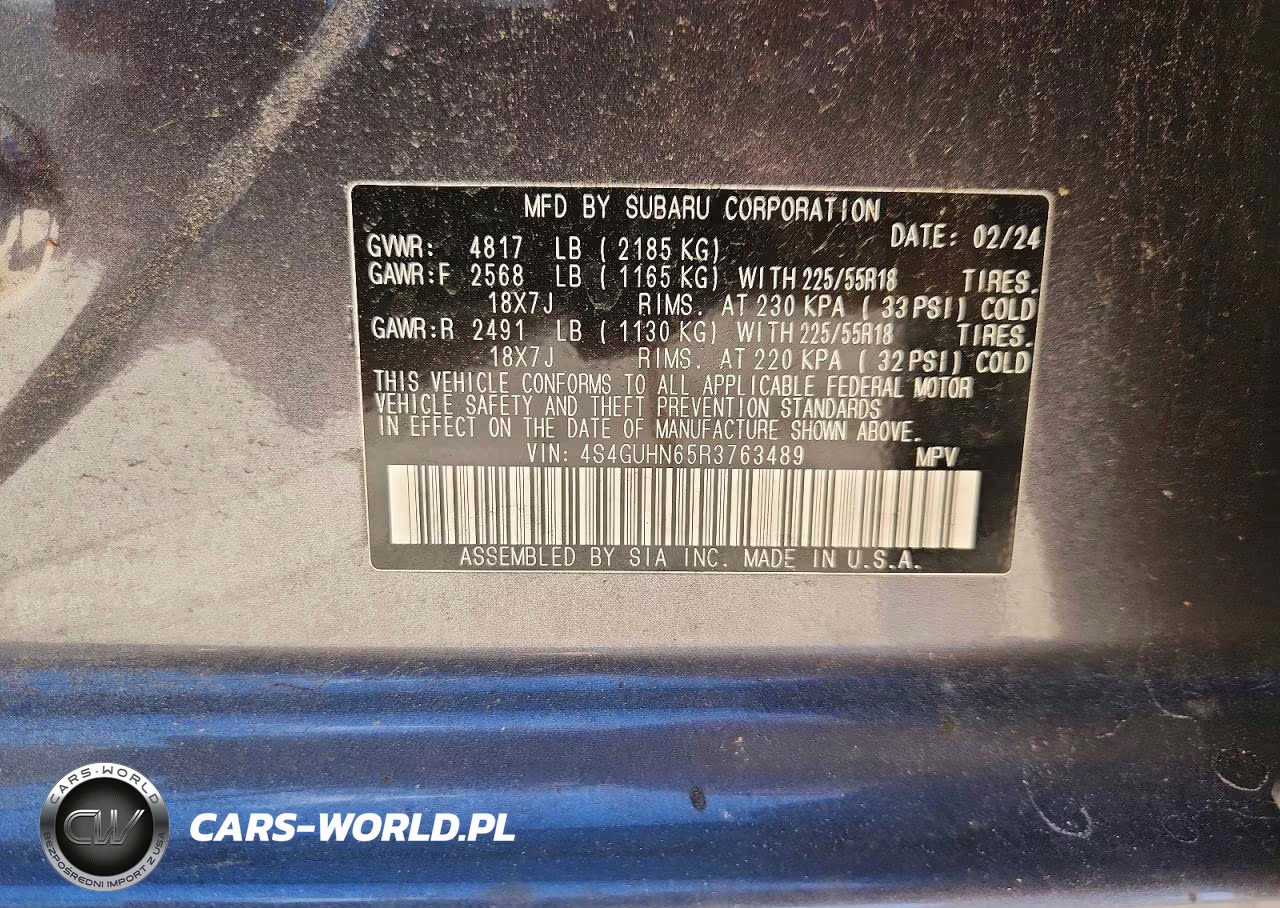 2024 Subaru Crosstrek Limited VIN:4S4GUHN65R3763489 - 14