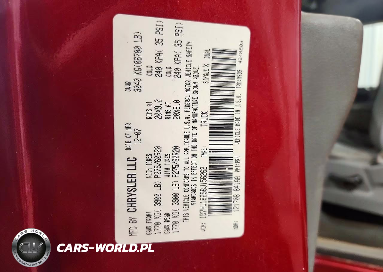 2008 Dodge Ram 1500 St VIN:1D7HU18298J156262 - 12