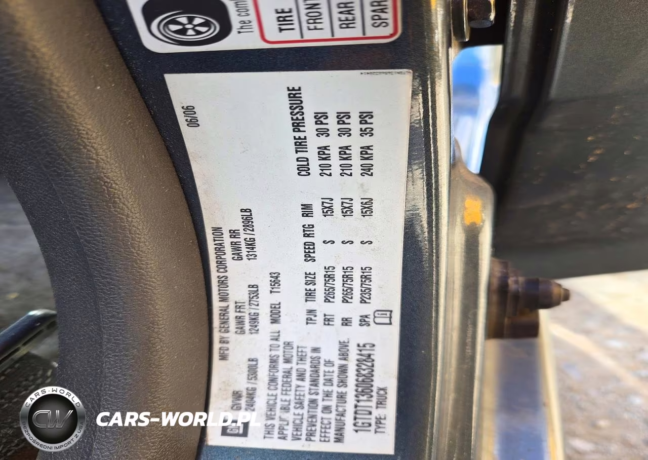 2006 GMC Canyon VIN:1GTDT136068328415 - 12