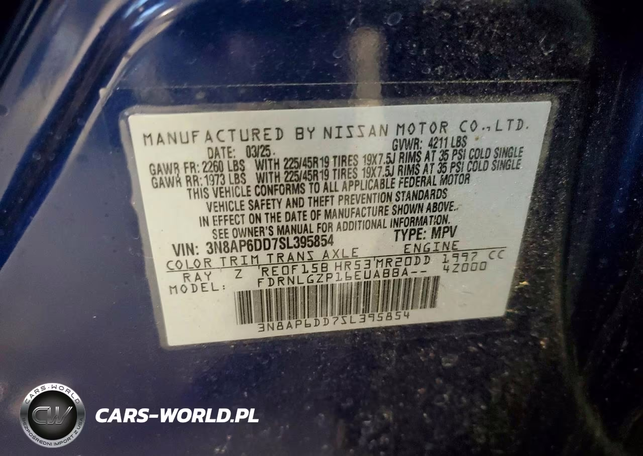 2025 Nissan Kicks Sr VIN:3N8AP6DD7SL395854 - 13