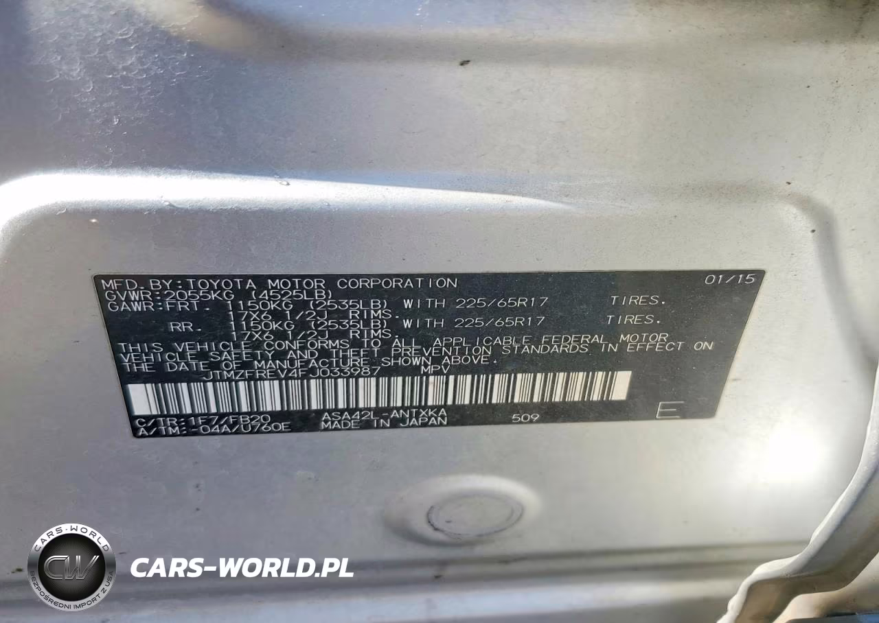 2015 Toyota Rav4 Le VIN:JTMZFREV4FJ033987 - 13