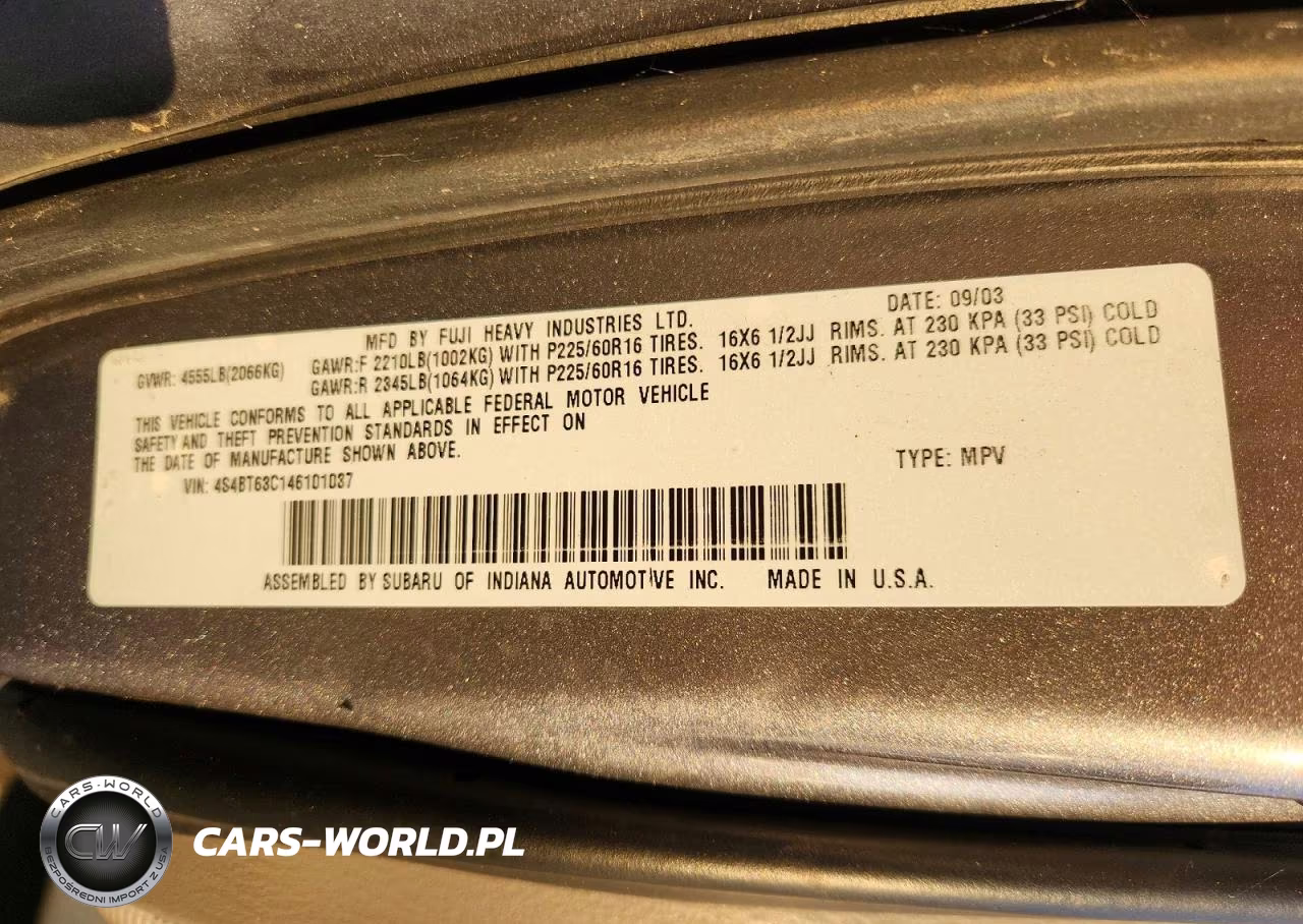 2004 Subaru Baja Turbo VIN:4S4BT63C146101037 - 12