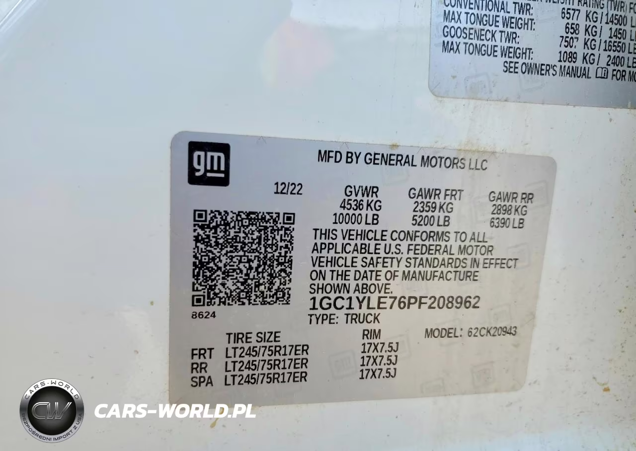 2023 Chevrolet Silverado K2500 Heavy Duty VIN:1GC1YLE76PF208962 - 12
