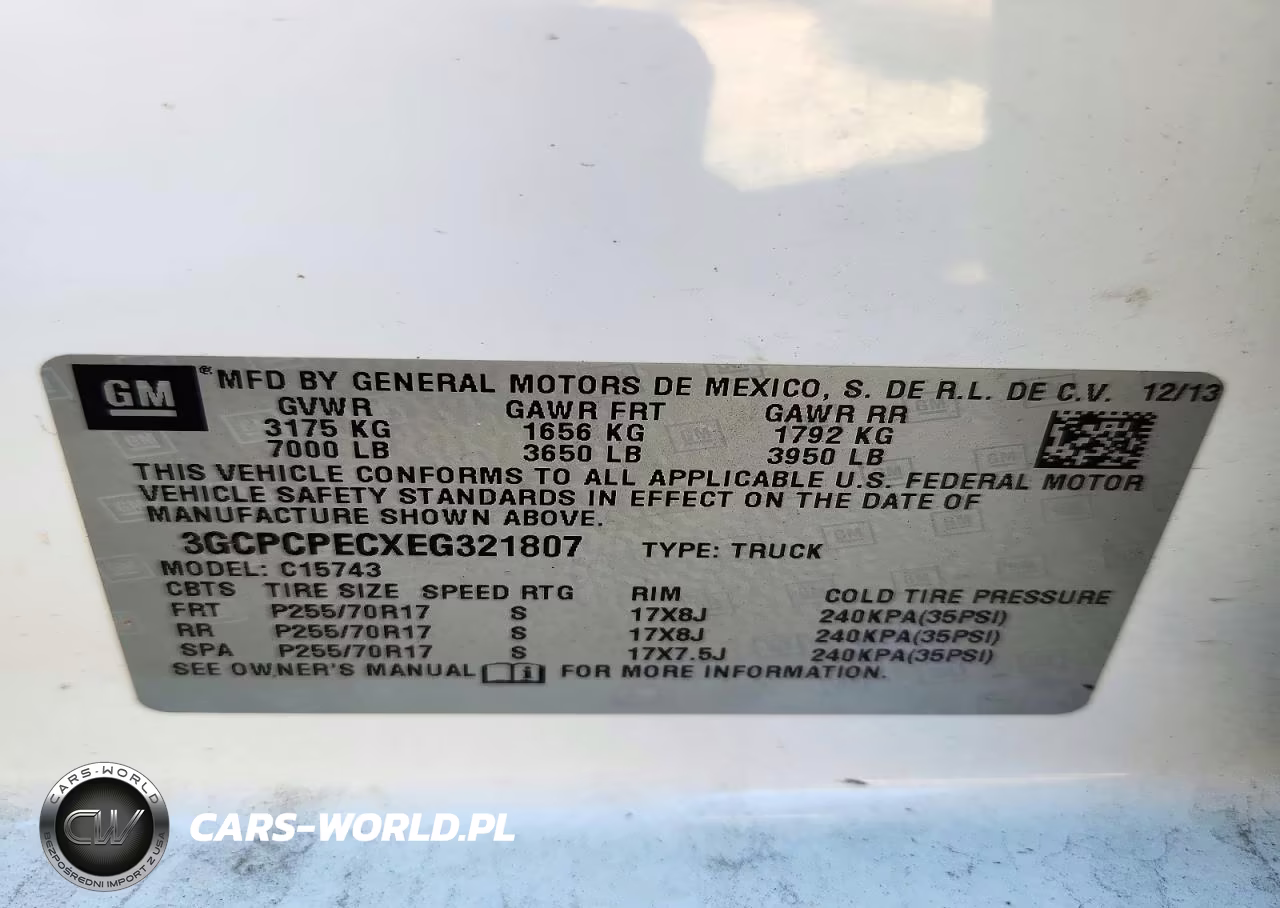 2014 Chevrolet Silverado C1500 VIN:3GCPCPECXEG321807 - 12
