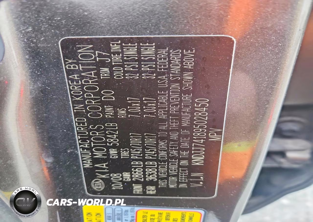 2009 Kia Borrego Lx VIN:KNDJJ741895028450 - 13