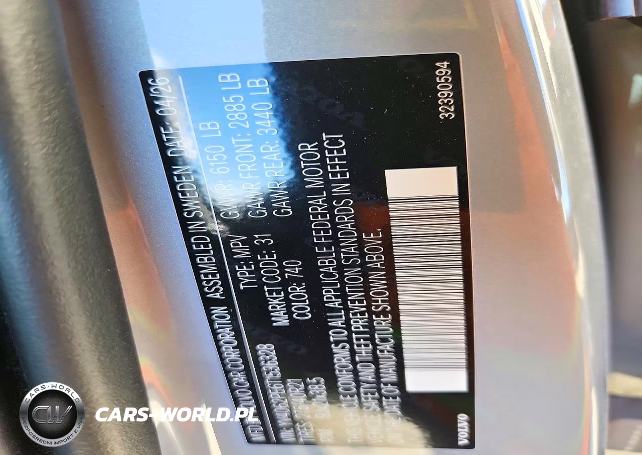 2026 Volvo Xc90 Plus VIN:YV4062PE6T1536328 - 14