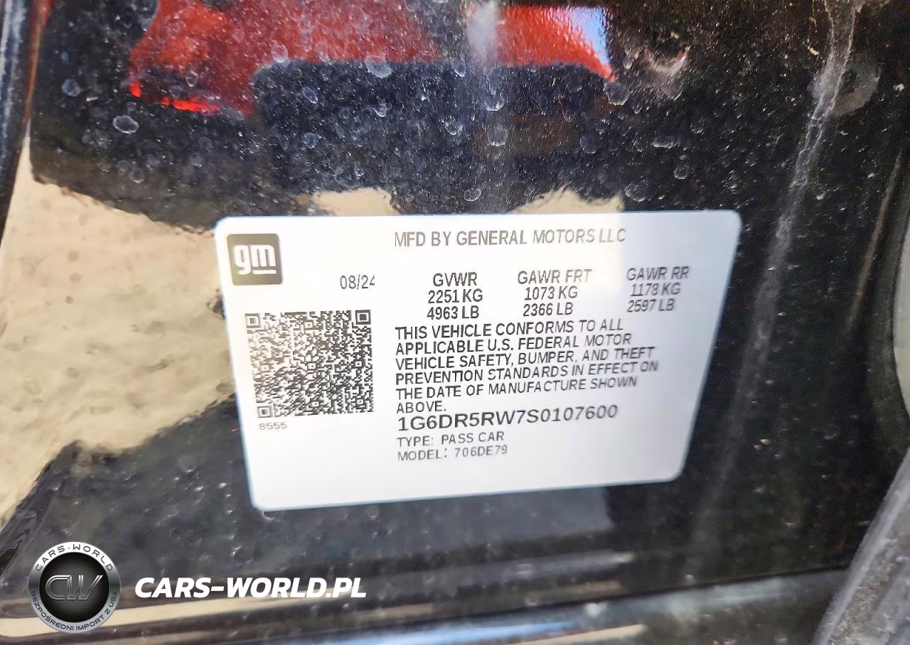 2025 Cadillac Ct5-V VIN:1G6DR5RW7S0107600 - 12