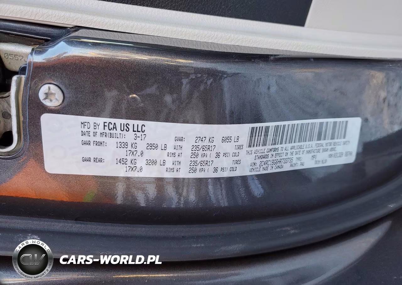 2017 Chrysler Pacifica Touring L VIN:2C4RC1BG6HR733735 - 13