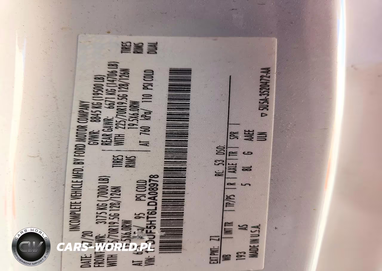 2020 Ford F550 Super Duty Utility - Service Truck VIN:1FDUF5HT6LDA08978 - 14