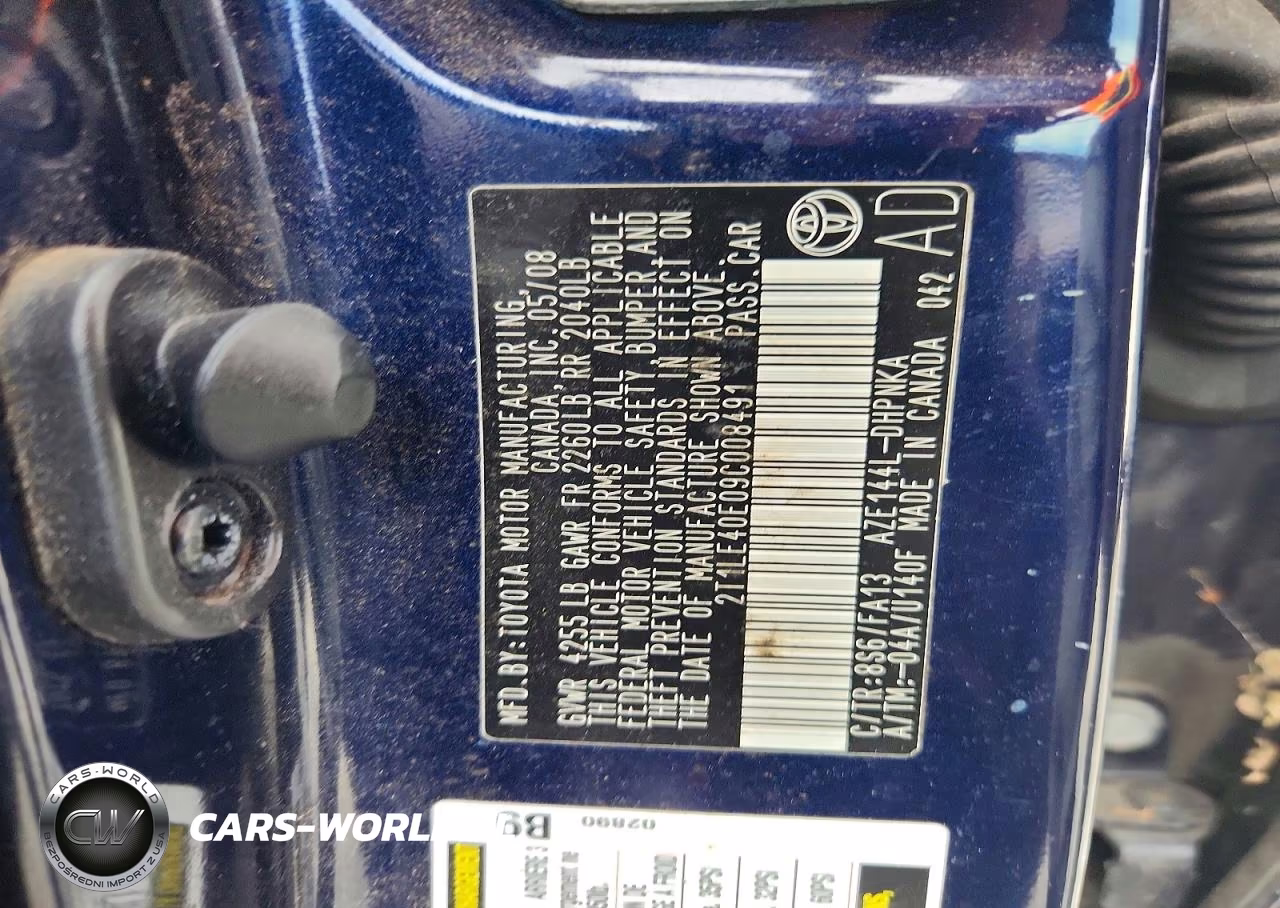 2009 Toyota Corolla Matrix S VIN:2T1LE40E09C008491 - 12
