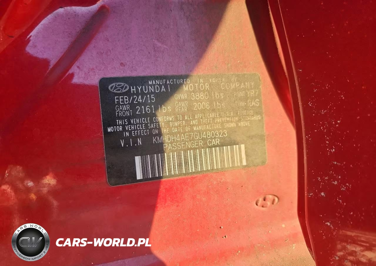 2016 Hyundai Elantra Se VIN:KMHDH4AE7GU480323 - 12