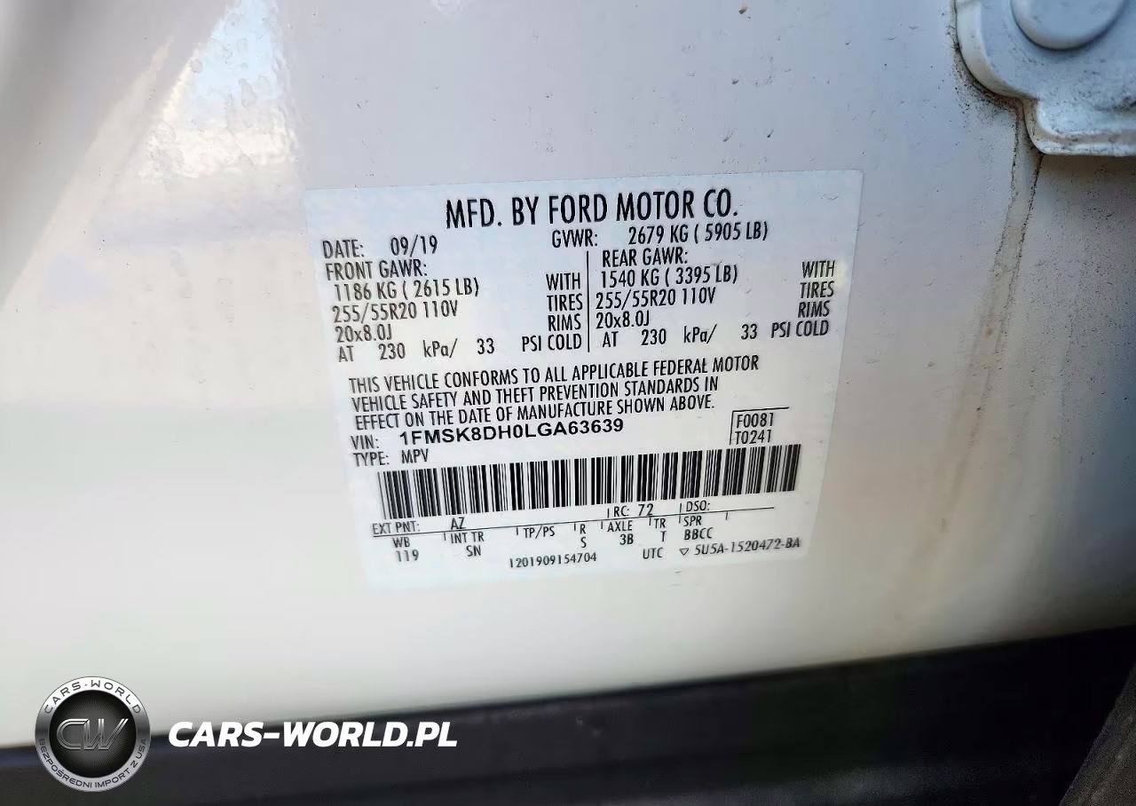 2020 Ford Explorer Xlt VIN:1FMSK8DH0LGA63639 - 14