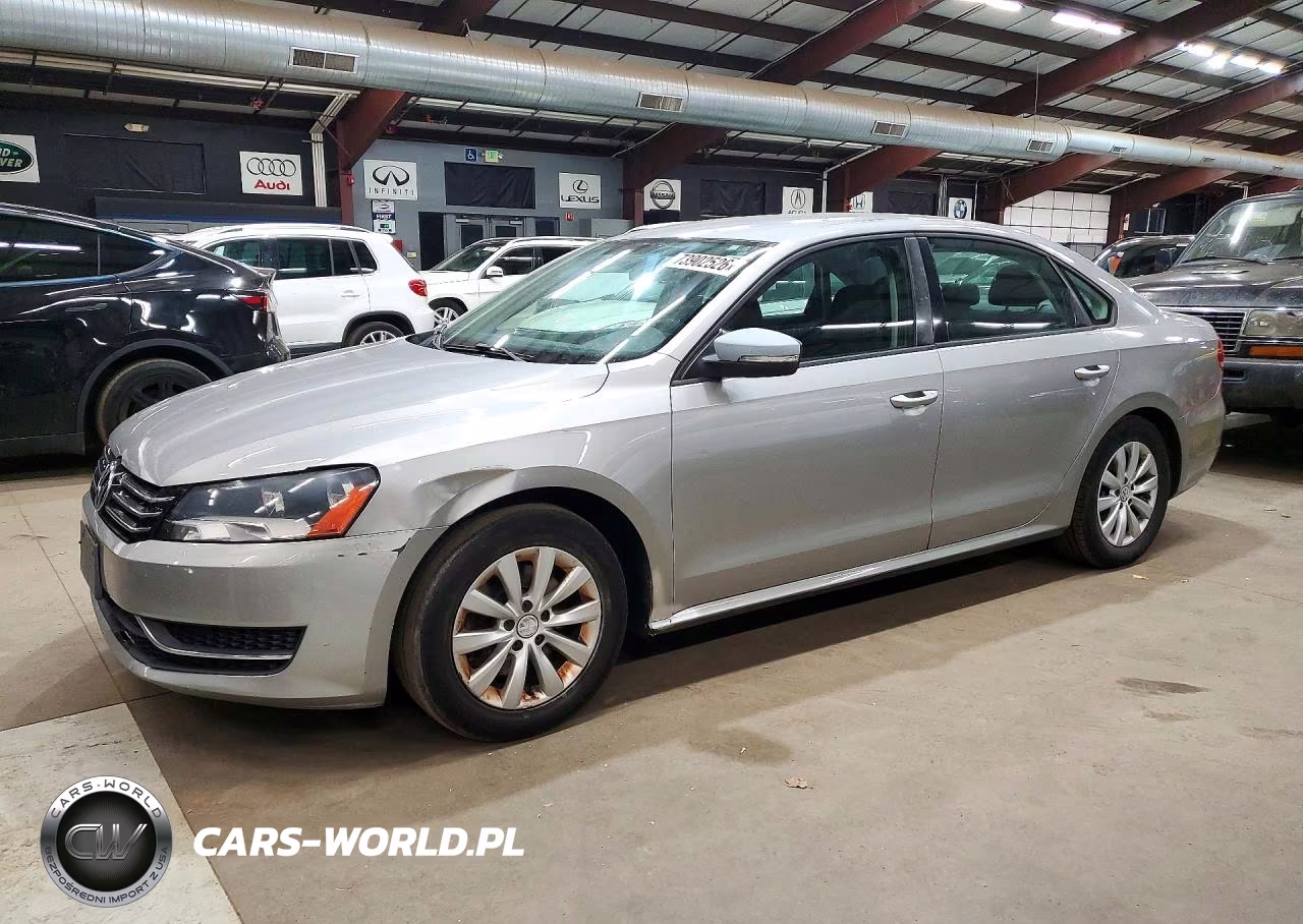2013 Volkswagen Passat S VIN:1VWAP7A30DC004861 - 1